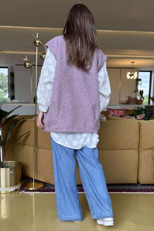 Made in Italy Norbury Gilet Mauve